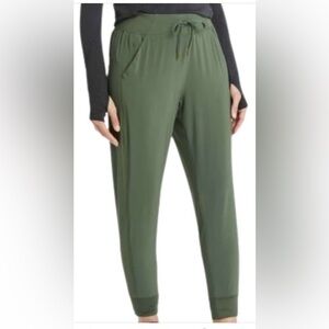 All In Motion Olive Green High-Rise Lightweight Drawstring Jogger Pants